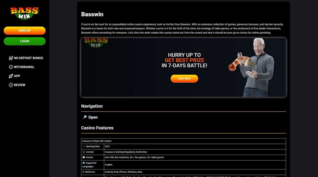 Bass Win Casino Site - Evaluation, New Rewards 2025
